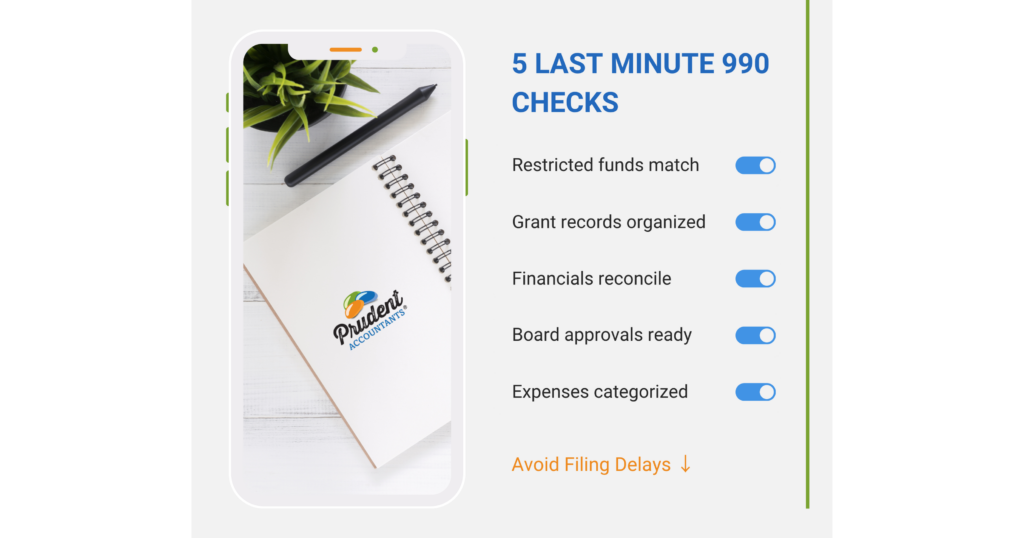5 Things to Double-Check Before You File Your 990