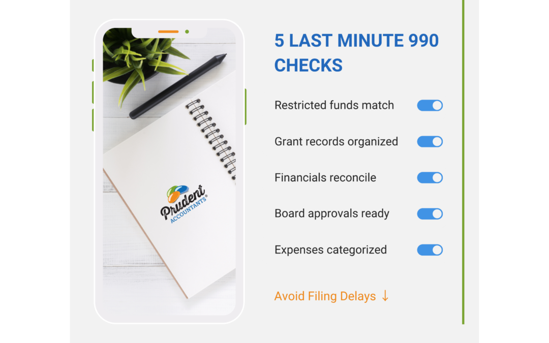 5 Things to Double-Check Before You File Your 990