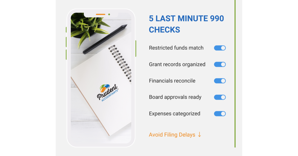 5 Things to Double-Check Before You File Your 990