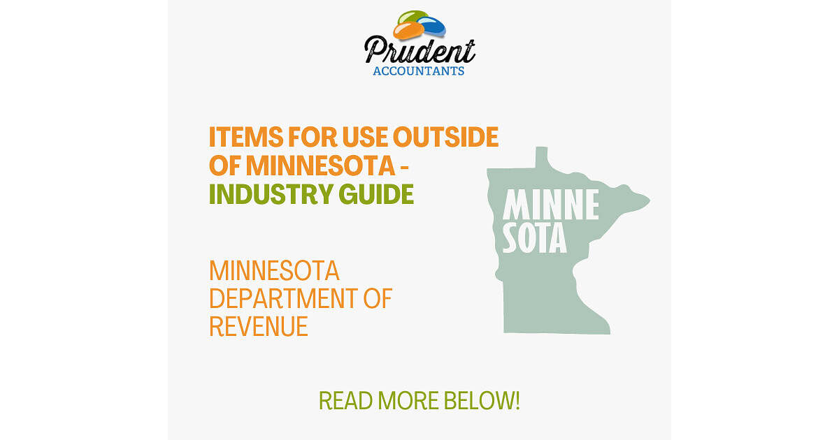 Items for Use Outside of Minnesota